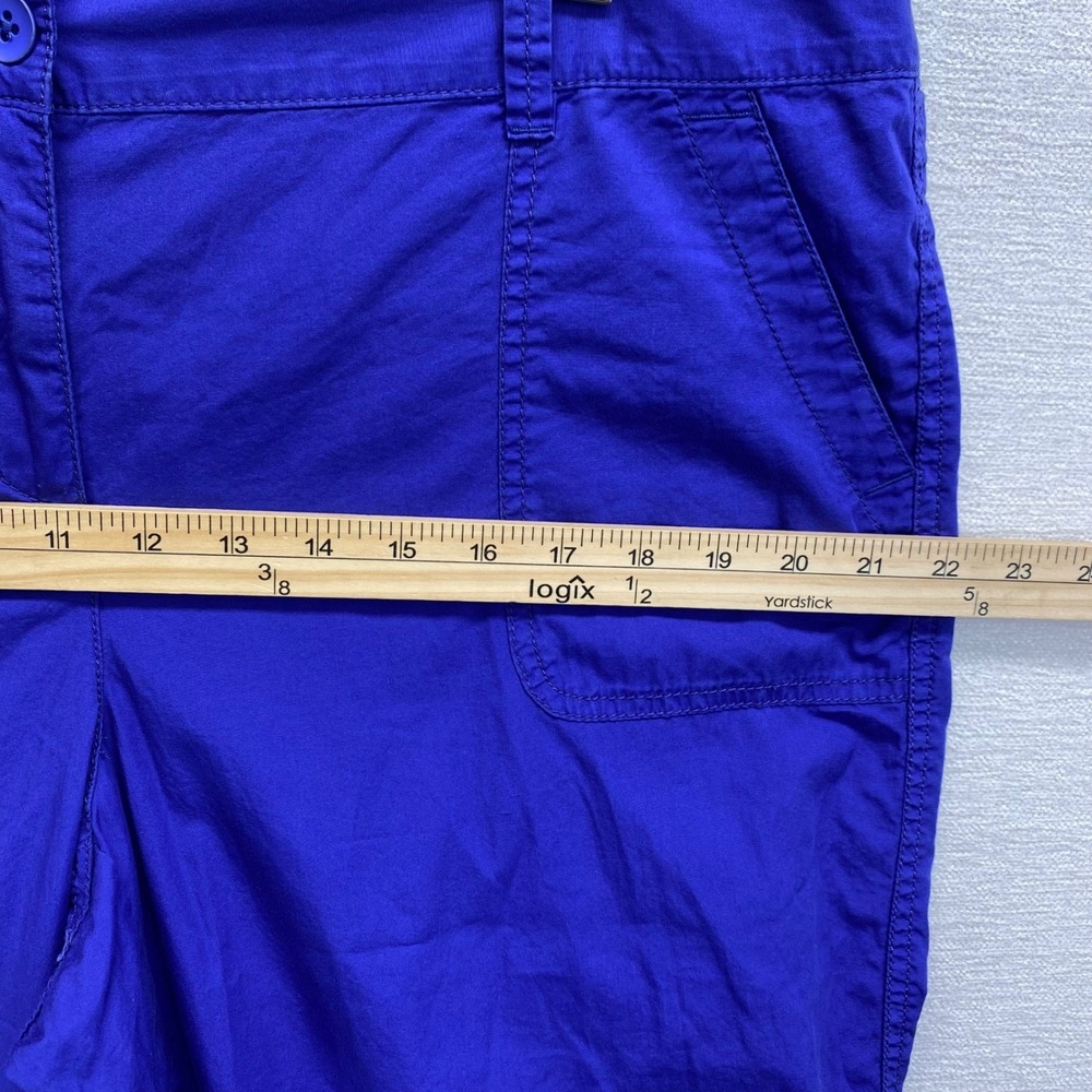 Ann Taylor LOFT Women's Original Crop Blue Capris Size 14 Pedal Pusher NWT - Picture 14 of 14